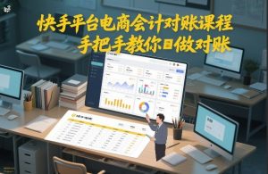 快手平台电商会计对账课程,手把手教你做对账-风淘社
