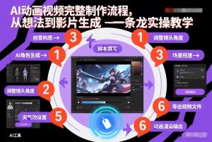 AI动画视频完整制作流程,从想法到影片生成一条龙实操教学-风淘社