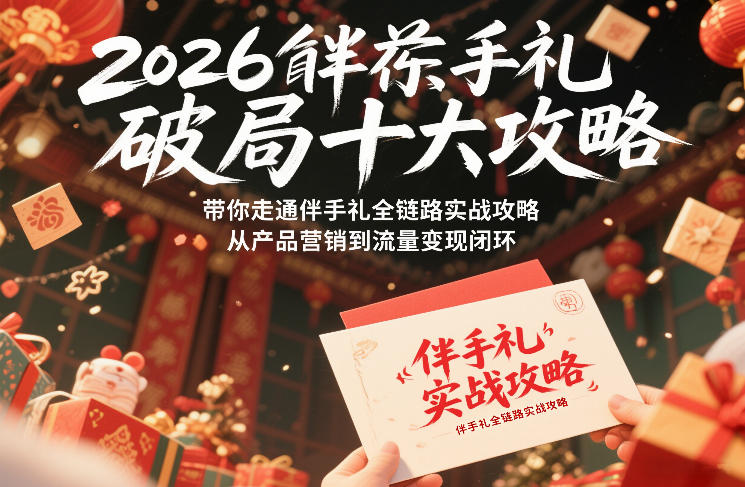 2026伴手礼破局十大攻略,带你走通伴手礼全链路实战攻略,从产品营销到流量变现闭环-风淘社