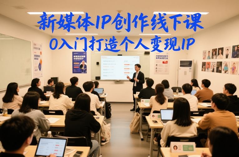 新媒体IP创作线下课,0入门打造个人变现IP-风淘社