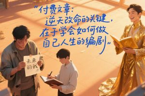 付费文章:逆天改命的关键,在于学会如何做自己人生的编剧-风淘社