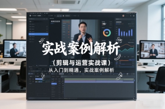 剪辑与运营实战课,从入门到精通,实战案例解析(更新2026)-风淘社