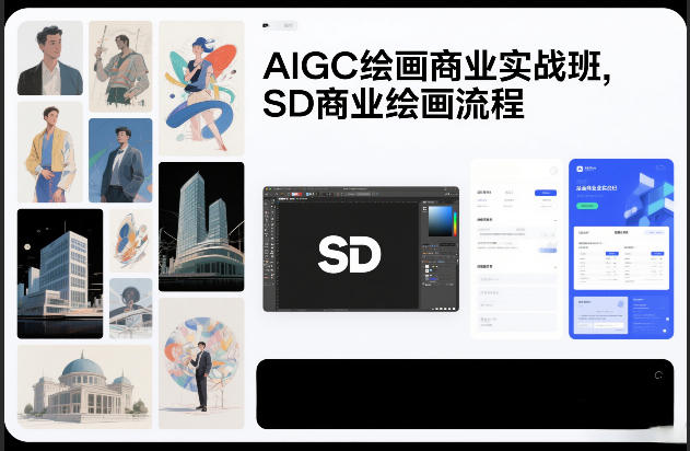 AIGC绘画商业实战班,SD商业绘画流程-风淘社