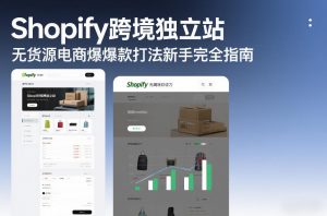 Shopify跨境独立站无货源电商爆款打法新手完全指南-风淘社