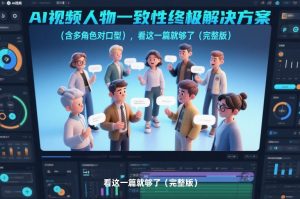 AI视频人物一致性终极解决方案(含多角色对口型),看这一篇就够了(完整版)-风淘社