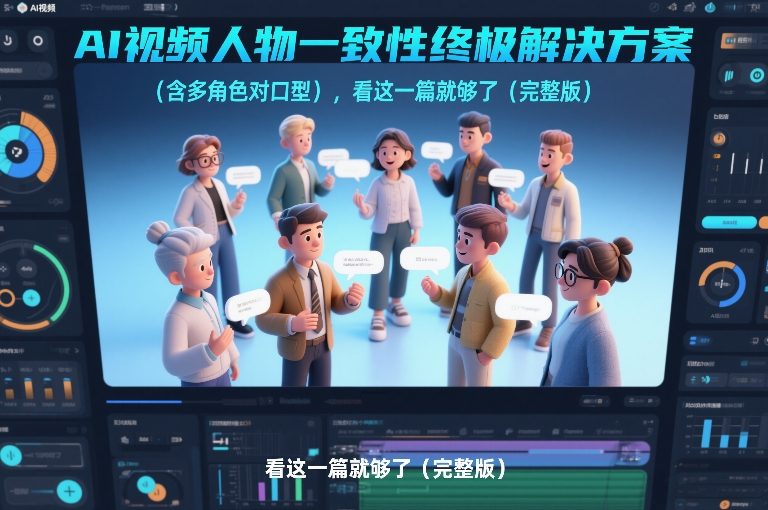 AI视频人物一致性终极解决方案(含多角色对口型),看这一篇就够了(完整版)-风淘社