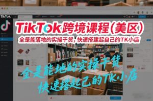 TikTok跨境课程(美区),全是能落地的实操干货,快速搭建起自己的TK小店-风淘社