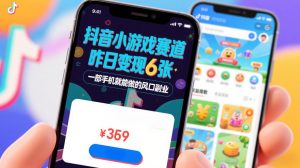 抖音小游戏赛道,昨日变现600+,零基础一部手机就能做的风口副业【揭秘】-风淘社