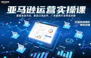 亚马逊运营实操课,覆盖选品方法、新品口诀必学、广告最新打法等全流程,打造跨境爆款店铺-风淘社