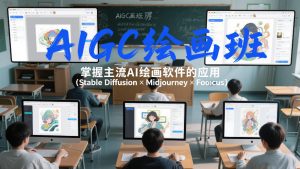 AIGC绘画班,掌握主流Ai绘画软件的应用(Stable Diffusion x Midjourney x Fooocus)-风淘社