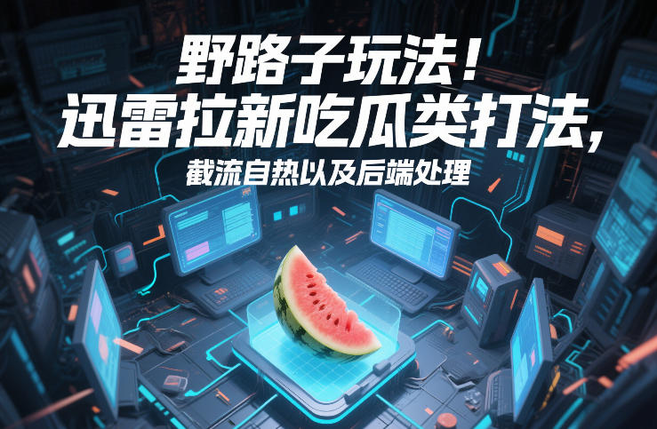 野路子玩法！迅雷拉新吃瓜类打法，截流自热以及后端处理-风淘社