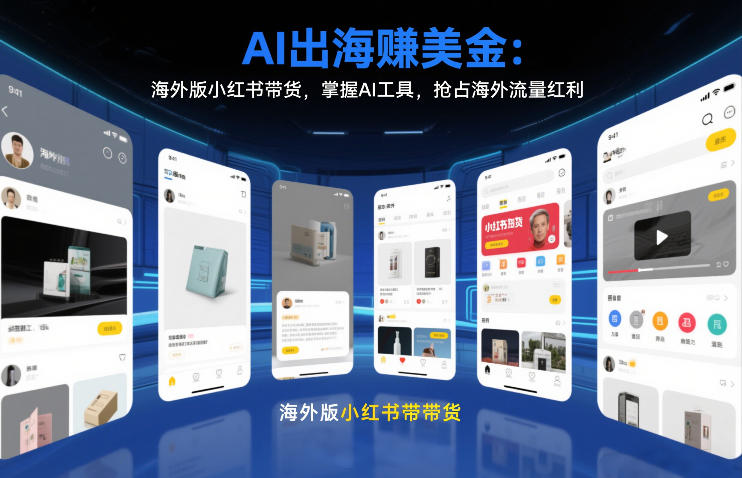 AI出海賺美金:海外版小红书带货,掌握AI工具,抢占海外流量红利(更新2026)-风淘社