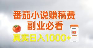 全网独家,番茄小说賺稿费邪修玩法,操作超级简单,单日收益1k+【揭秘】-风淘社