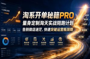 淘系开单秘籍PRO,量身定制淘天实战陪跑计划,告别做店迷茫、快速突破运营瓶颈期(2026年6月22日)-风淘社