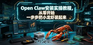 Open Claw安装实操教程,从零开始一步步一步步把小龙虾装起来-风淘社