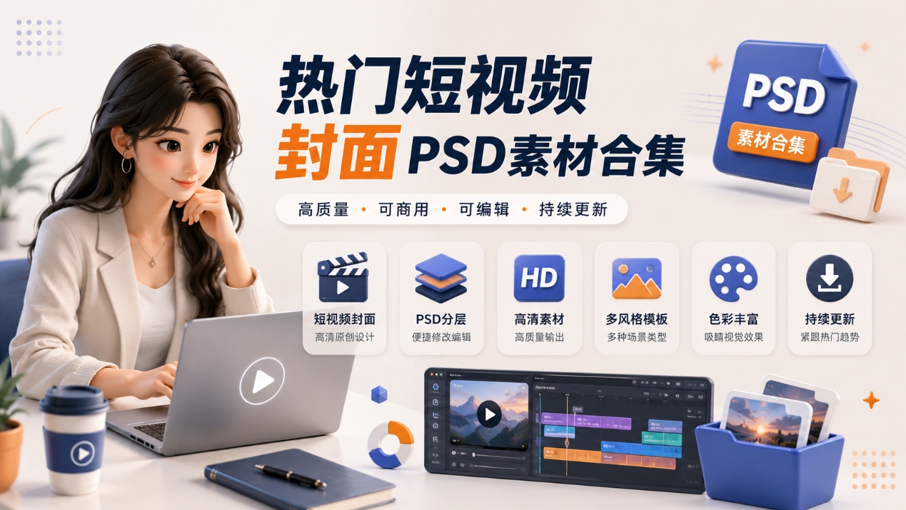 热门短视频封面PSD素材合集,抖音快手通用,文字内容一键替换 热门短视频封面PSD素材合集,抖音快手通用,文字内容一键替换