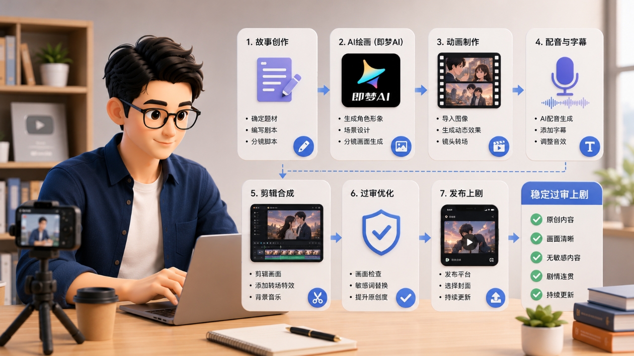 零基础AI漫剧制作:即梦与御灵画布实战课 零基础AI漫剧制作:即梦与御灵画布实战课